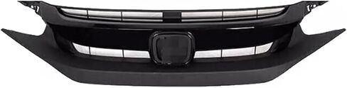Front Bumper Cover Kit Fits 2019-2021 Hon-da Civic LX, EX, Sport, Touring Sedan Coupe 1.5L 2.0L W/Upper Grille Lower Grill & Fog Lights - Full Body Set in Kuwait