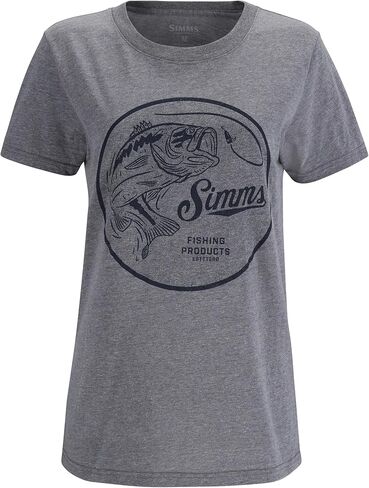 Simms Women's W’s Nostalgic Bass T-Shirt in Saudi Arabia