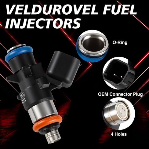 6PCS Fuel Injectors 3.6L Compatible with 2012-2017 Jeep Wrangler 2011-2015 Grand Cherokee for:2011-2019 Dodge Grand Caravan Charger Journey for:Chrysler Town & country V6 0280158233 in Kuwait