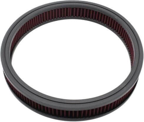 14"x4"Air Cleaner Air Filter Element Replacement Reusable Washable Round Compatible with Chevrolet Buick Ford GMC Mopar Oldsmobile Pontiac Cotton Fiber High Flow (Black, 14x4) in Saudi Arabia