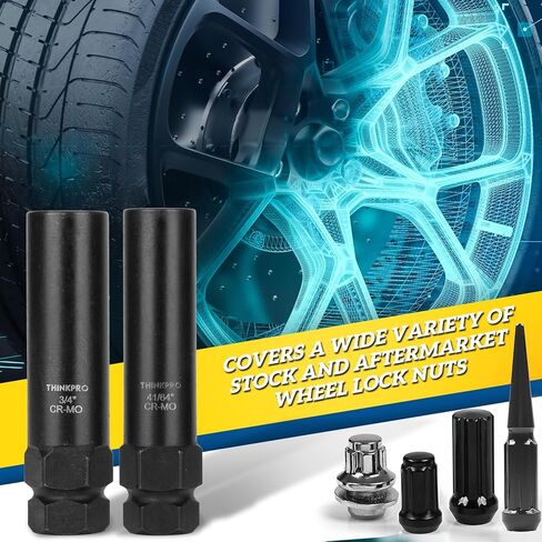 6 & 7 Spline Lug Nut Key Set for BMW/Audi/Toyota,2 Piece 6 & 7 Spline Socket Kit Fits M12-M14 Lug Nuts,CR-MO in Kuwait