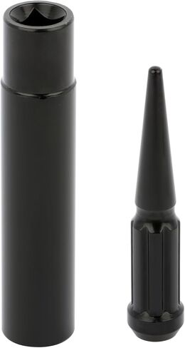 صواميل العروة M14x2 24 قطعة من صواميل العروة السوداء المسننة 4.5 بوصة (114.3 مم) طويلة لبلاكوود لـ DB11 لـ DB9 لـ DBS للرحلة الاستكشافية لـ F-150 لـ F-150 Heritage لـ F-250 Super Duty in Kuwait