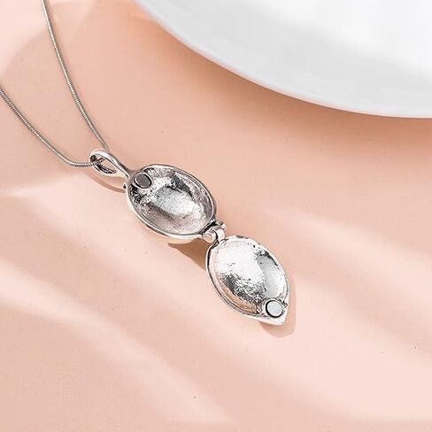 Necklace Pendant Silver Plated Vampire Locket Diaries Necklace in Saudi Arabia