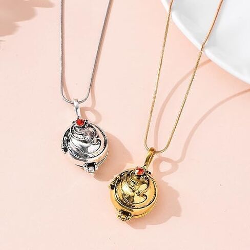 Necklace Pendant Silver Plated Vampire Locket Diaries Necklace in Saudi Arabia