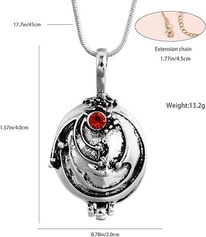 Necklace Pendant Silver Plated Vampire Locket Diaries Necklace in Saudi Arabia