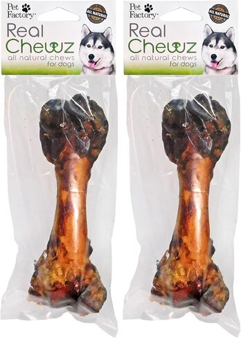 Pet Factory Real Chewz 6-8" Pork Femur Bone Dog Chew Treat, 100% All-Natural - 1 Count/1 Pack in Saudi Arabia