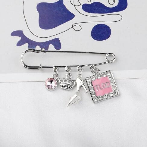 UJIMS Sorority Sister Gift Top Ladies Sisterhood Brooch Pin Sorority Graduation Jewelry for Women in Saudi Arabia