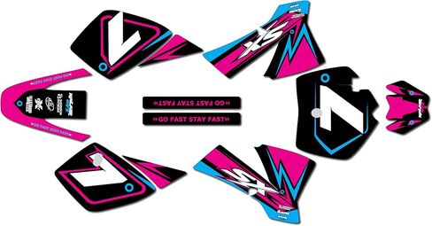 Graphics Kit for KTM 50SX Mini SX50 (2002-2008) BASH Series Cyan 9 Mil - Easy Go - Dirt Pit Bike Motorcycle Stickers, Dirtbike Racing Automotive Decal Motocross Accessories no-Plastics in Saudi Arabia