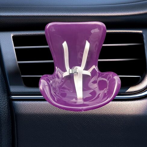 Funny Car Dashboard Air Vent Trim Clip, Cute Doll Seat Car Air Outlet Clip, Creative Chair Auto Diffuser Clip for Dolls Display, Automotive Interior Decoration Accessories (Clear) in Saudi Arabia