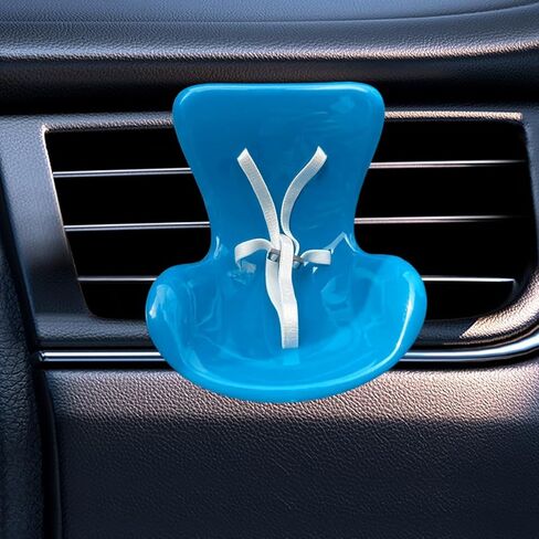 Funny Car Dashboard Air Vent Trim Clip, Cute Doll Seat Car Air Outlet Clip, Creative Chair Auto Diffuser Clip for Dolls Display, Automotive Interior Decoration Accessories (Clear) in Saudi Arabia