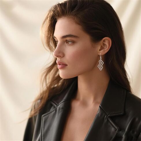 20 Pairs Biology Gifts Earrings Set Unique Charm Biology Chemistry DNA Drop Dangle Earrings Microscope Brain Heart Light Bulb Globe Scientist Hexagonal Gene Sequence Earrings Punk Simulation Jewelry Gifts in Saudi Arabia