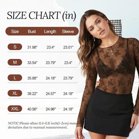 شبكة أعلى المرأة طويلة الأكمام Crewneck مثير الدانتيل شير قمصان حزب نادي ليلة انظر من خلال البلوزات in Kuwait