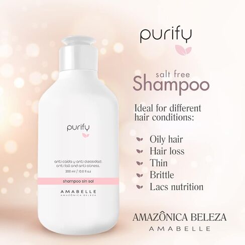 AMAZONICA BELEZA Anti-Hair Loss Anti-Oil and Nourishing Conditioner Purify (10.1 Oz) in Kuwait