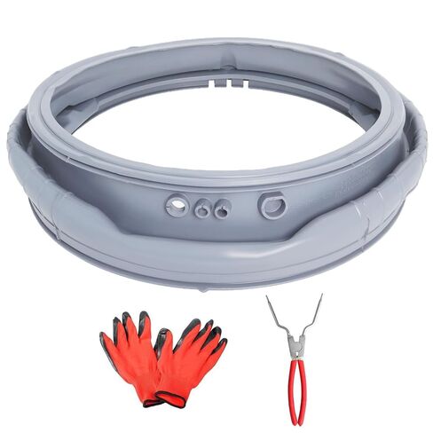 حشية الباب MDS47123619 متوافقة مع غسالات LG ذات التحميل الأمامي، وختم صندوق الباب مع أداة إزالة توسيع زنبرك الغسالة 383EER4001A، تحل محل AP6236842، AGF75223080، MDS47123619 in Kuwait