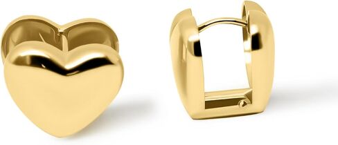 Altitude Boutique Chunky 18K Gold Huggie Hoop Earrings | Thick Earrings with clasp | Lightweight, Hypoallergenic Huggie Hoop Earrings For Women in Saudi Arabia