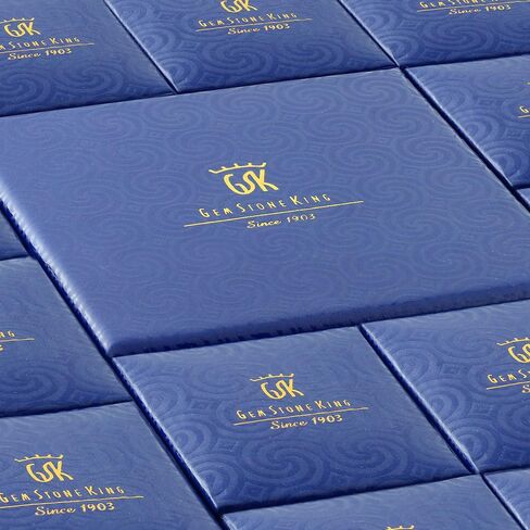 خاتم من الألماس باللون الأزرق السماوي والزبرجد الأبيض من جيم ستون كينغ للنساء | 925 فضة استرلينية | 0.44 ق ط | جوهرة الميلاد الأحجار الكريمة | خاتم الخطوبة والذكرى السنوية للزفاف للنساء in Kuwait