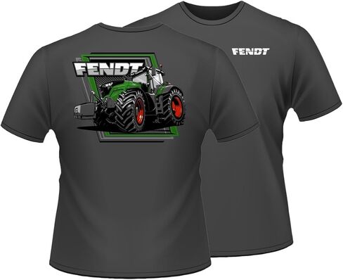 Fendt 1050 Tractor Charcoal Grey Short Sleeve T-Shirt Shirt EXC-452 in Kuwait