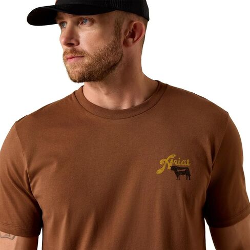 ARIAT Men's BBQ Smoke Classic Fit T-Shirt in Saudi Arabia
