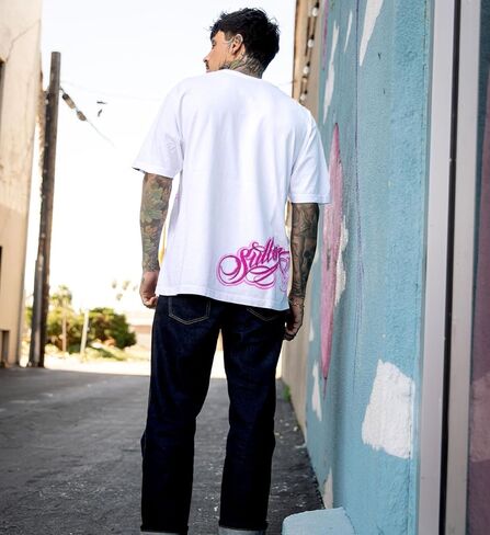 Sullen Men's Secrete Angel Artist Series Tattoo Lifestyle Graphic 1 Ton Premium Cotton Short Sleeve Tee in Saudi Arabia