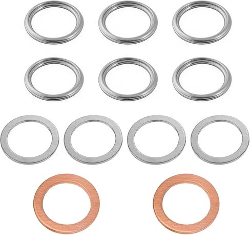 12 قطعة حشية نقل تفاضلية، حشوات غسالات سحق سدادة التصريف، متوافقة مع Toyota Lexus 4Runner Land Cruiser Tundra Tacoma FJ Cruiser RAV4، 1215710010 9043024003 90430A0003 in Kuwait