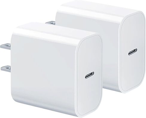 كتلة شاحن USB-C متوافقة مع كتلة ساعة Apple، iWatch Series Ultra/9/8/7/6/SE/SE2/5/4/3، gvmkwejk 20 وات Type-C PD محول طاقة USBC للشحن السريع، 3 عبوات باللون الأبيض in Kuwait