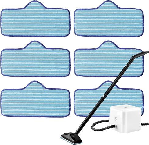 وسادة ممسحة بخار من الألياف الدقيقة لمنظف البخار دوبراي الأنيق، قطعة بديلة قابلة لإعادة الاستخدام وقابلة للغسل من بلو ستارز - مصممة لأسطح متعددة، وتنظيف الخشب الصلب والأرضيات الحجرية والبلاط والحجر بشكل فعال - عبوة من 8 قطع in Kuwait