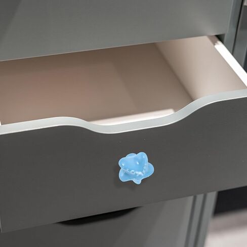 الكرتون مخلوق البحر السيراميك مقابض الخزانة 2PCS الأزرق شل درج يسحب لغرفة مضمد المقابض الأجهزة الزخرفية لخزانة الملابس ومكتب in Kuwait