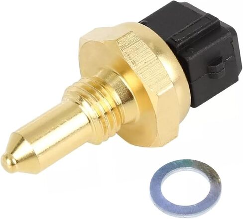Engine Coolant Temperature Sensor Compatible with 325i 328i 330i 335i 428i 435i 525i 530i 640i 650i 740Li 745Li 750Li 760Li xDrive M3 M5 M6 X3 X5 X6 Phantom 1997-2014 V10 V12 V8 Replaces 13621433076 in Kuwait