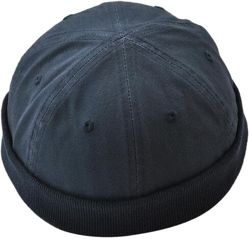 Homyl Unisex Men Womens Brimless Ball Skull Caps, Mechanic Painter Fisherman Hat , Deep Blue, as described in Kuwait