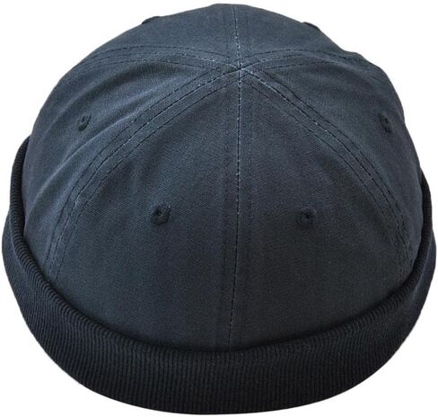 Homyl Unisex Men Womens Brimless Ball Skull Caps, Mechanic Painter Fisherman Hat , Deep Blue, as described in Kuwait