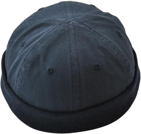 Homyl Unisex Men Womens Brimless Ball Skull Caps, Mechanic Painter Fisherman Hat , Deep Blue, as described in Kuwait