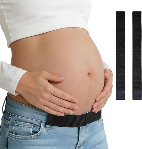 Women Adjustable Pregnancy Pants Waist Extender for Regular Jeans, Pants, and Shorts Pregnancy & Postpartum Wear in Kuwait
