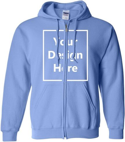 City Shirts Add Your Own Text and Design Custom Personalized Sweatshirt Zip Hoodie in Kuwait