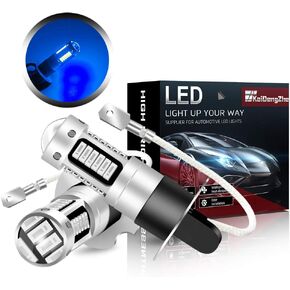 KaiDengZhe السوبر مشرق الأزرق H3 LED مصابيح الضباب H3 عالية الطاقة 30-4014SMD لمبات السيارات الضباب مصباح استبدال تيار مستمر 12 فولت 2 قطعة in Kuwait