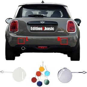 Rear Tow Cover for 15-20 MINI One Cooper F55 Hatchback F56 Coupe F57 Cabrio Fit B36 B38 B37 B46 B47 B48 JCW One First D S SD 2015 2016 2017 2018 2019 2020 Bumper Towing Hook Eye Cap in Kuwait