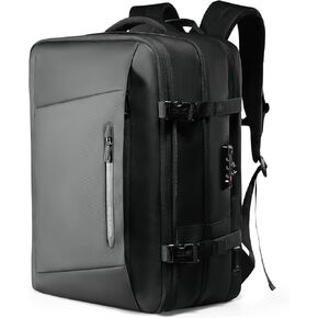 MS MARK RYDEN Expandable Travel Backpack 42L, TSA-Approved Anti-Theft Backpack with USB Charging Port, Business Laptop Backpack for Men Fits 17-inch Laptop, Water-Resistant Carry-on Luggage in Kuwait