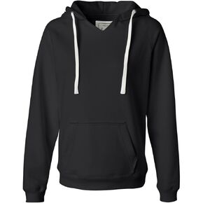 J. America Ladies' Hooded Sweatshirt 8836 - Large - Black in Kuwait
