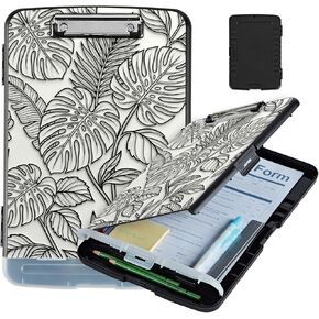 Pattern Design Clipboard with Storage - Heavy Duty Legal Size Clipboard, Ideal for Teachers, Nurses, Office Workers, Contractors, and Kids - 9.5 x 14.2 Inch (Rose) in Kuwait