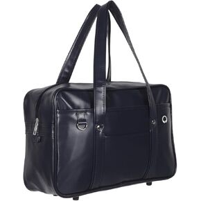 PU Laptop Tote Bag Large Capacity Work Shoulder Bag with Earphone Hole Lightweight Handheld Briefcase for Business Commuting and School Retro Office Computer Case in Kuwait