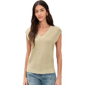 LE BOP Women's Nova Metallic Sweater Vest in Kuwait