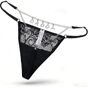 سراويل داخلية مثيرة للنساء، ملابس داخلية شقية مضحكة، هدايا مجوهرات على شكل سلسلة للجسم لها/الأزواج in Kuwait