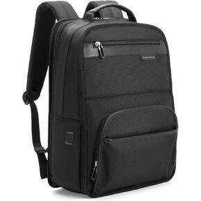 حقيبة ظهر للكمبيوتر المحمول مقاس 16 بوصة من NOBLEMAN للرجال المحترفين، قماش 1680D مقاوم للماء، حقائب ظهر كاجوال 20 لتر مقاومة للخدش، حقيبة نهارية شديدة التحمل لحقائب الكمبيوتر الجامعية مع شحن USB (أسود) in Kuwait