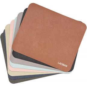 Laoban 7-Pack Mouse Pad Set, Ultra-Thin Portable Mouse Mats for Office & Home, 7 Colors (Black, Grey, Blue, Green, Pink, Brown, Navy) in Kuwait