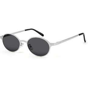 نظارات شمسية بيضاوية كلاسيكية للنساء - نظارات شمسية بإطار ذهبي عصري للحماية من الأشعة فوق البنفسجية 400 in Kuwait