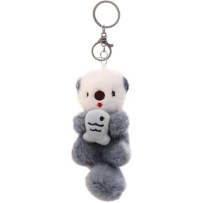 Cute Otter Plush Keychain for Backpack, Small Stuffed Animals Bag Purse Charm Decoration for Women Girls in Kuwait