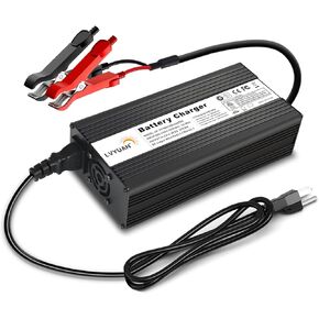 شاحن بطارية LVYUAN 14.6V 20A LiFePO4، شاحن بطاريات ذكي تلقائي وصيانة مزيل الكبريت مع شريحة ذكية لبطاريات الليثيوم LiFePO4 بطارية ذات دورة عميقة، شهادة UL in Kuwait