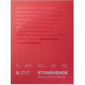Stonehenge Aqua Watercolor Block , 7 X 10 Inches, 140 Pound, Hot Press, White, 15 Sheets in Saudi Arabia