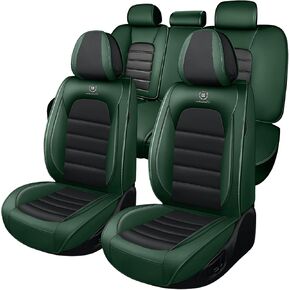 Full Set for Ford Flex Seat Covers 2009-2019, Waterproof Nappa Leather Car Seat Protector, Anti-Slip & Comfortable Car seat Cover (Luxury 5 Seats Black & Oranger) in Kuwait