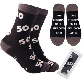50th Birthday Gifts for Him Men, Stitch Funny 1976 50 Year Old Decoration Socks for Dad Husband Father Daddy, Unique Fun Novelty and Gag 50th Anniversary Ideas for Christmas Fathers Day in Saudi Arabia