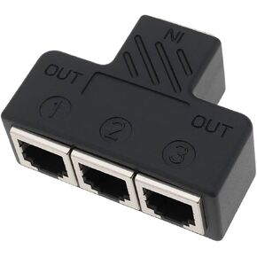 RJ11 أنثى إلى 4 أنثى 6P6C مقرنة الهاتف المضمنة لجهاز الفاكس الأرضي (1 إلى 4) in Kuwait